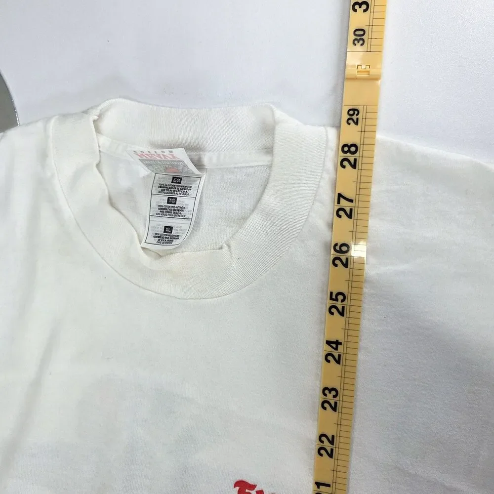 VTG 90s Firestone Racing 50 Wins Indy Fruit of the Loom Single Stitch Tee Sz XL